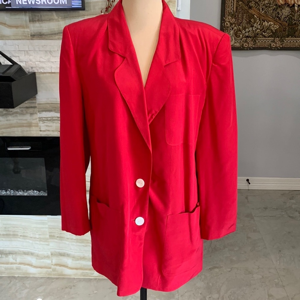 Talbots Red Blazer‎ Jacket. Size 10
